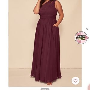 COPY - Azazie Molly Bridesmaid dress in mulberry size 16